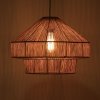 Lampa sufitowa jutowa 41x41x28cm
